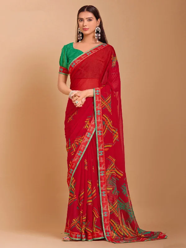 Women's Chiffon Green Embellished Designer Saree With Blouse Piece Chic Off-Shoulder Blouse Women's Chiffon Green Embellished Designer Saree With Blouse Piece Chic Off-Shoulder Blouse