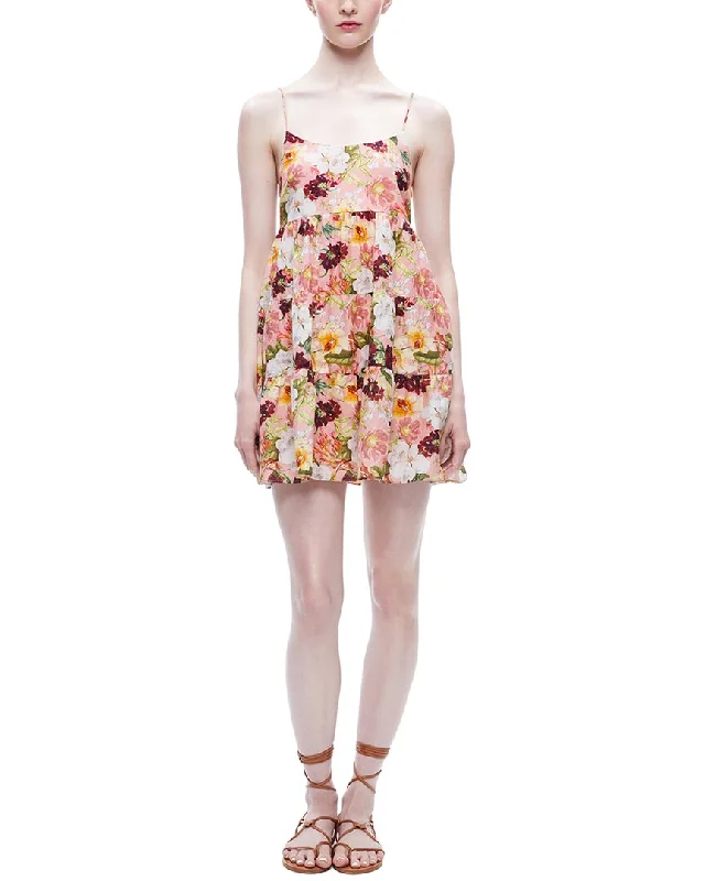 Alice + Olivia Collen Mini Dress Cozy Cowl Neck Mini Dress
