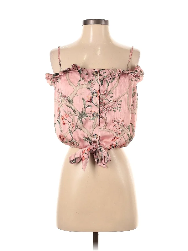 Sleeveless Blouse Oversized Silk Blouse