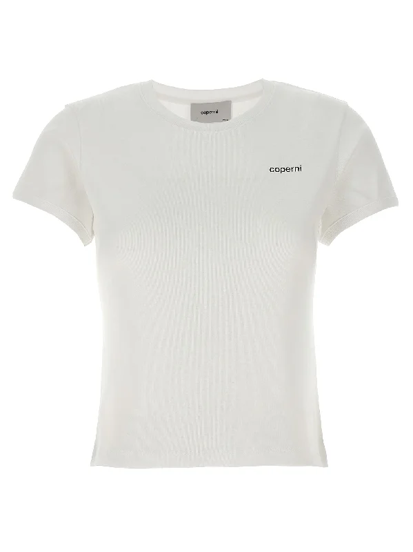 Logo Print T-shirt-- Polka Dot Checkered Tartan