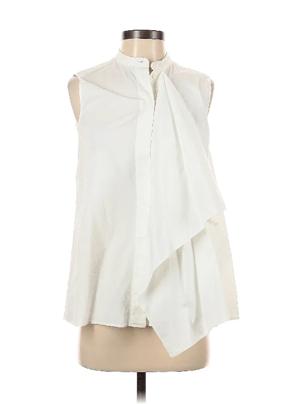 Sleeveless Blouse Chic Wrap Blouse