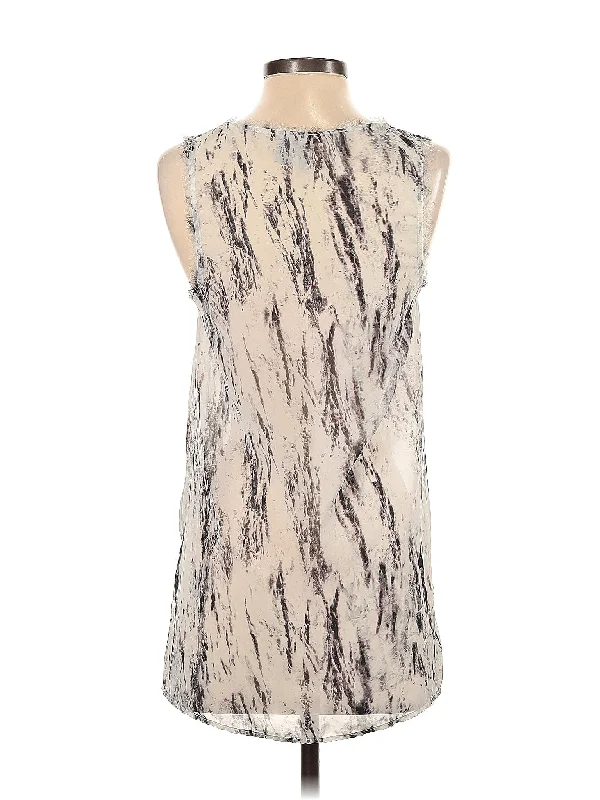 Sleeveless Blouse Wrap Front Blouse