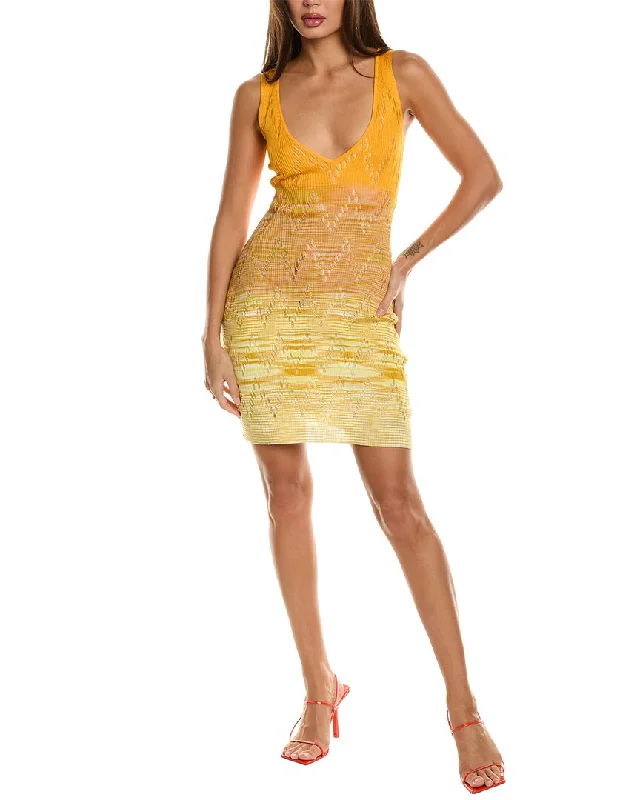 M Missoni Mini Dress Elegant Tulle Mini Dress