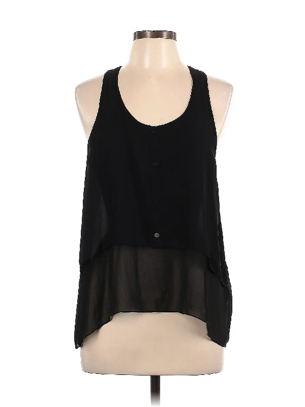 Sleeveless Blouse Embroidered Floral Blouse