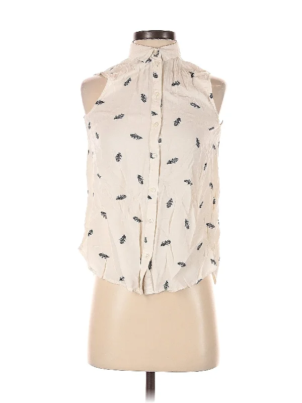 Sleeveless Blouse Elegant Office Blouse