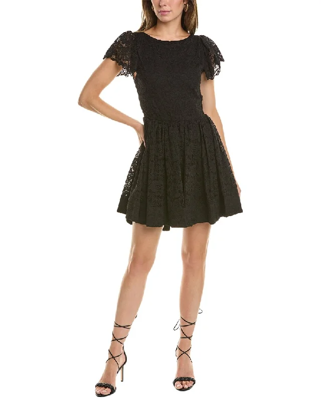 Caroline Constas Marguerite Mini Dress Elegant Off-Shoulder Dress Mini