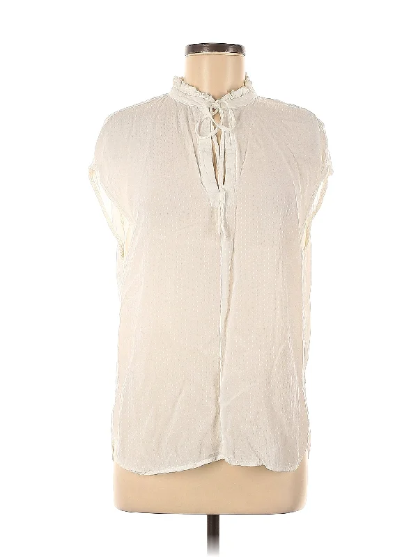 Sleeveless Blouse Ruffled Neck Blouse