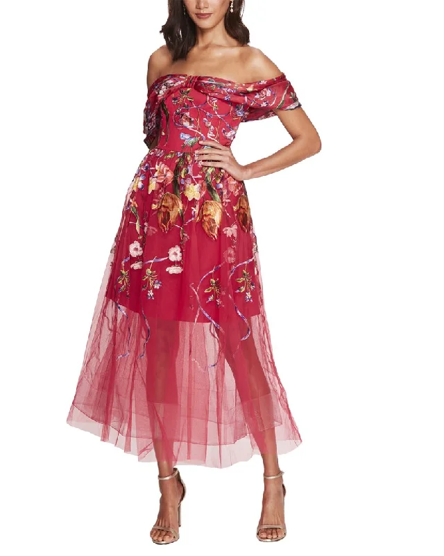Marchesa Notte Mini Dress Elegant Lace Mini Dress