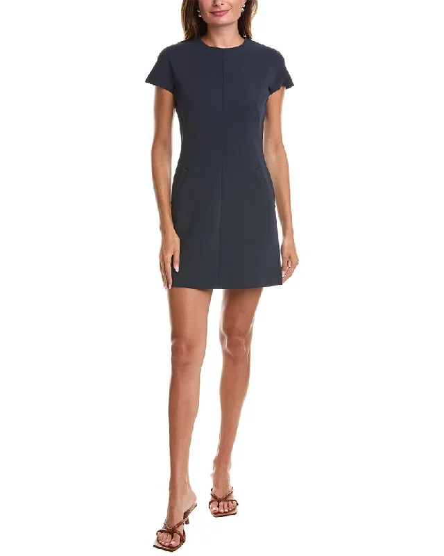 Theory Admiral Crepe Dolman Mini Dress Classic Casual Mini Dress