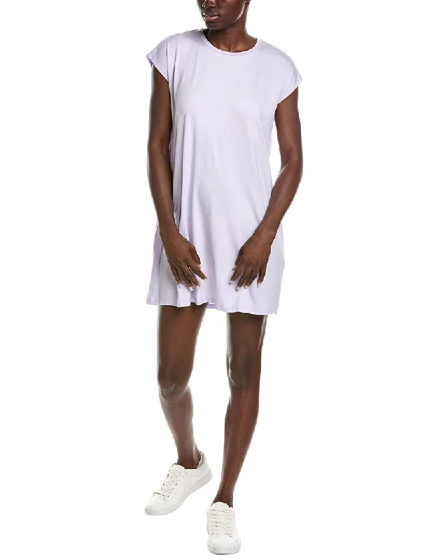 Eileen Fisher Crewneck Short Boxy Mini Dress Stylish Spaghetti Strap Mini Dress
