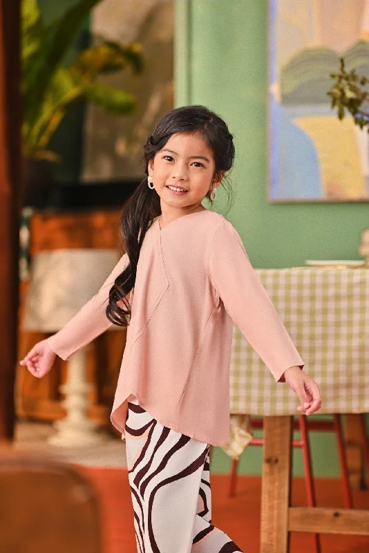 The Capai Caya Blouse - Rose Pink Double-Layered Blouse