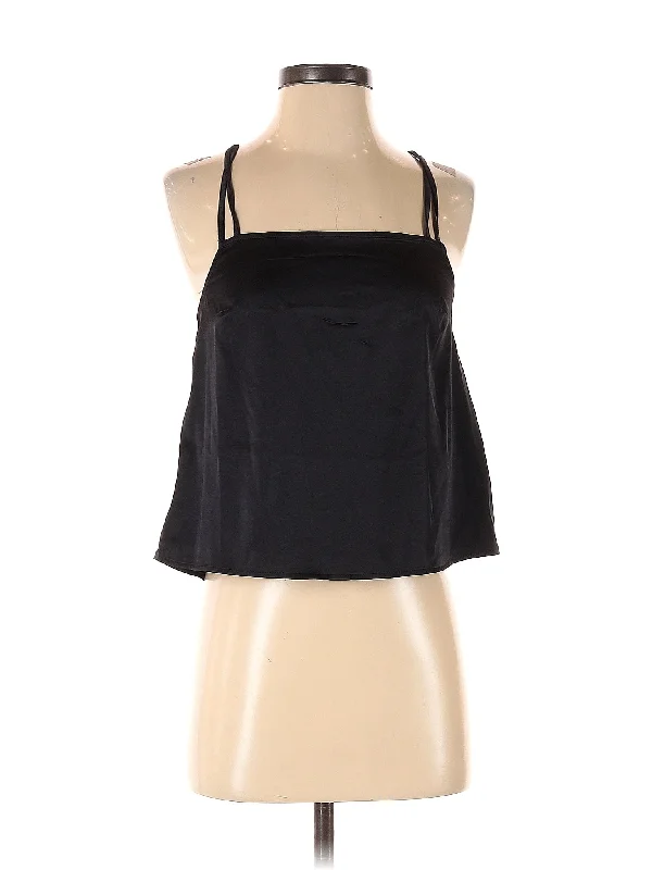 Sleeveless Blouse Semi-Sheer Blouse