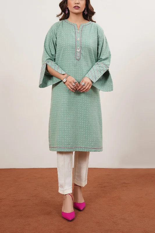 Women Jacquard Shirt-- Cotton Fabric Linen Fabric Terry Fabric