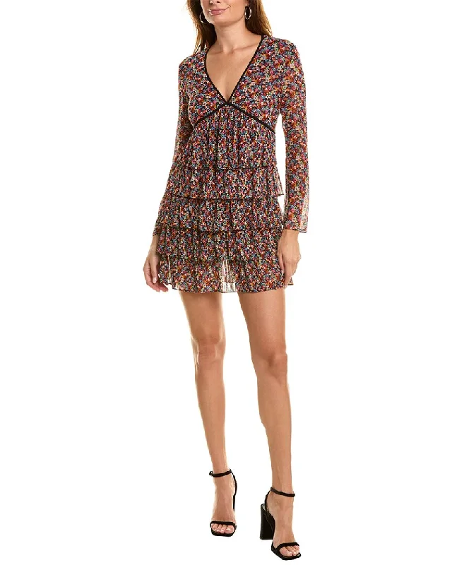 The Kooples Tiered Mini Dress Cozy Knitted Mini Dress
