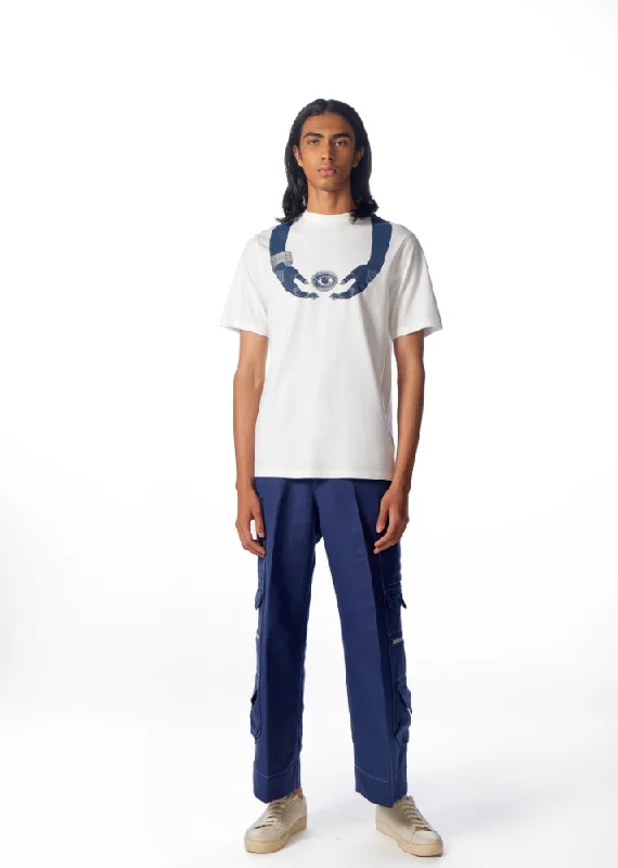 Giving Mudra T-Shirt-- Ribbed Striped Patterned