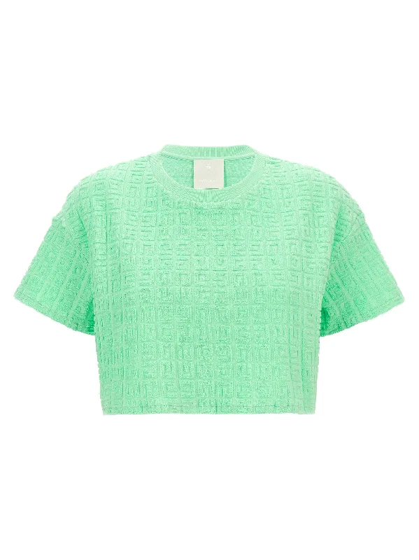 T-shirt Cropped Capsule Plage-- Polka Dot Checkered Tartan
