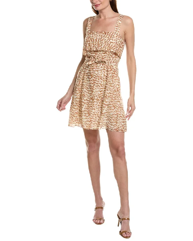 Theory Drape Back Mini Dress Cozy Ruched Mini Dress