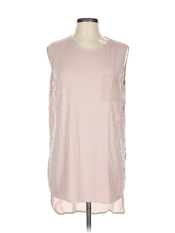 Sleeveless Blouse Soft Satin Blouse
