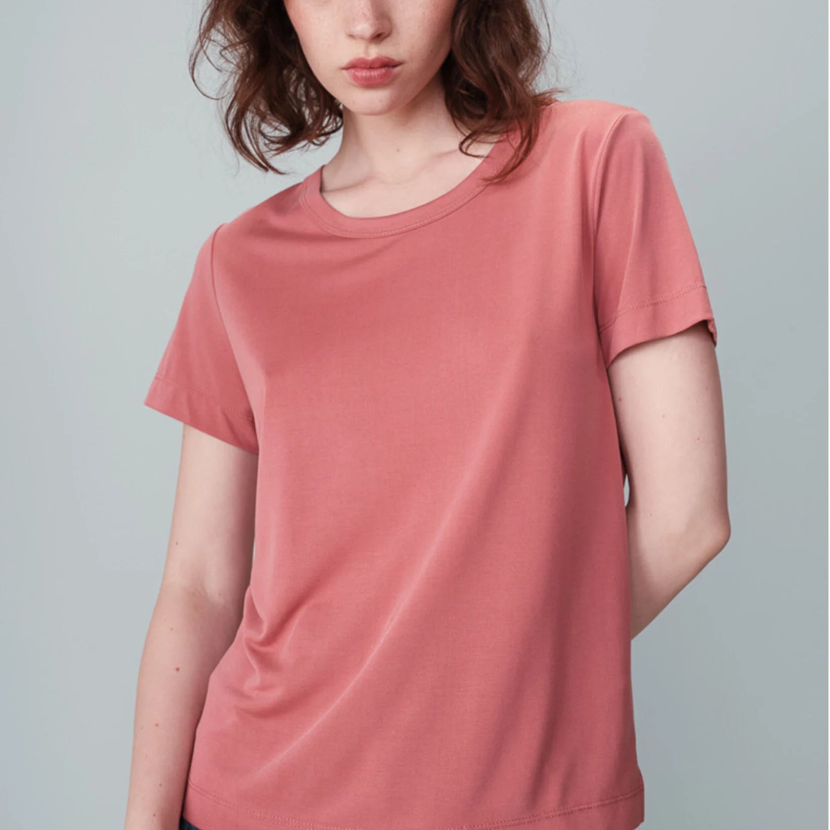 Nell Tee Shirt-- Mesh Fabric Canvas Fabric Denim Fabric