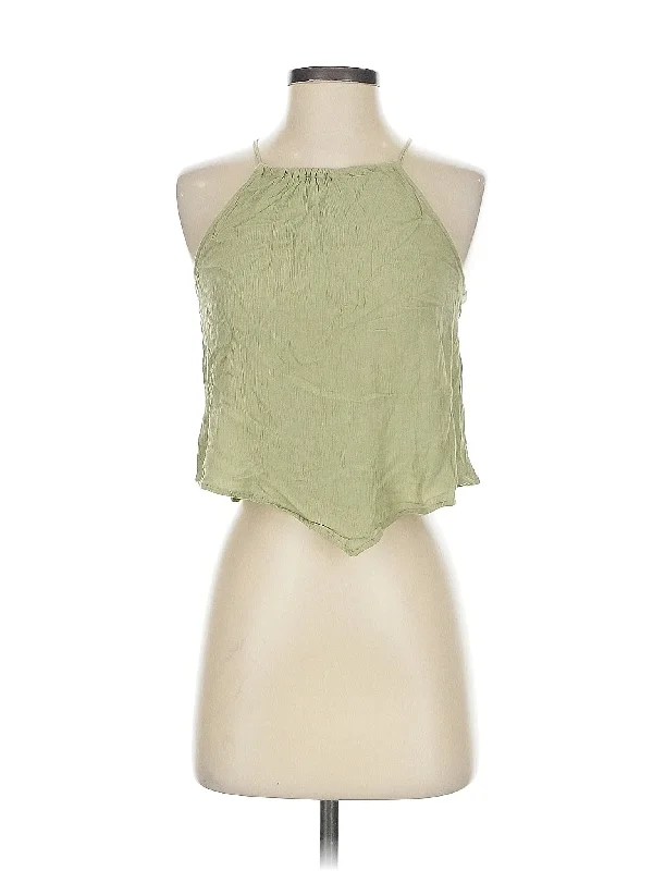 Sleeveless Blouse Asymmetric Hem Blouse