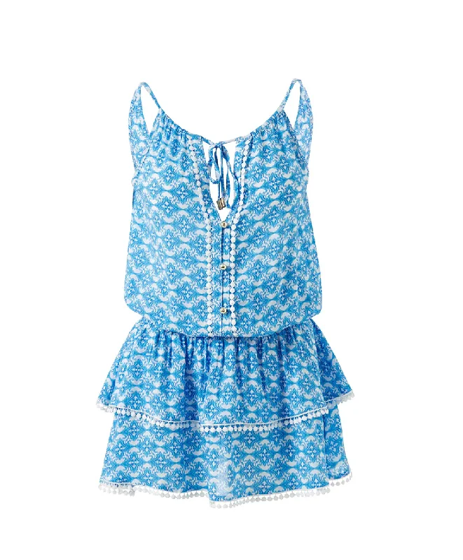 Rosa Diamond Mini Dress Casual Button-Up Mini Dress