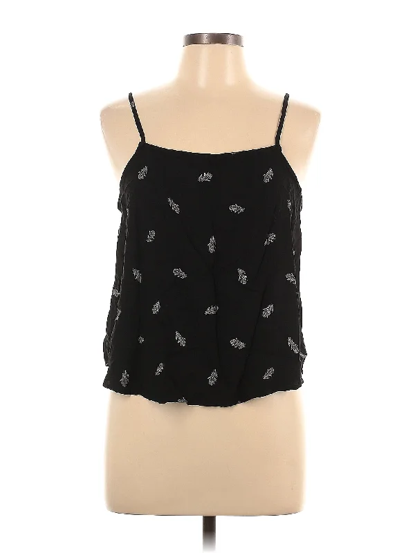 Sleeveless Blouse Drape Neck Blouse
