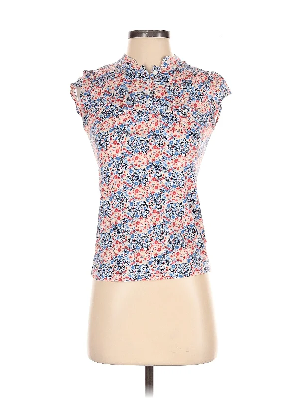 Sleeveless Blouse Polished Work Blouse