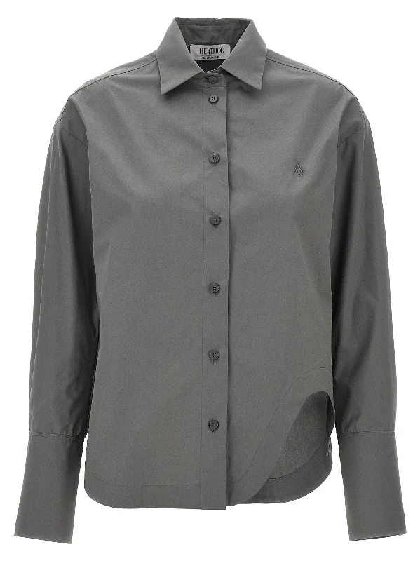 Eliza Shirt-- Ribbed Striped Patterned