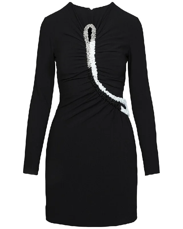 Stella Mccartney Leah Embellished Cutout Mini Dress Comfortable Wrap Mini Dress