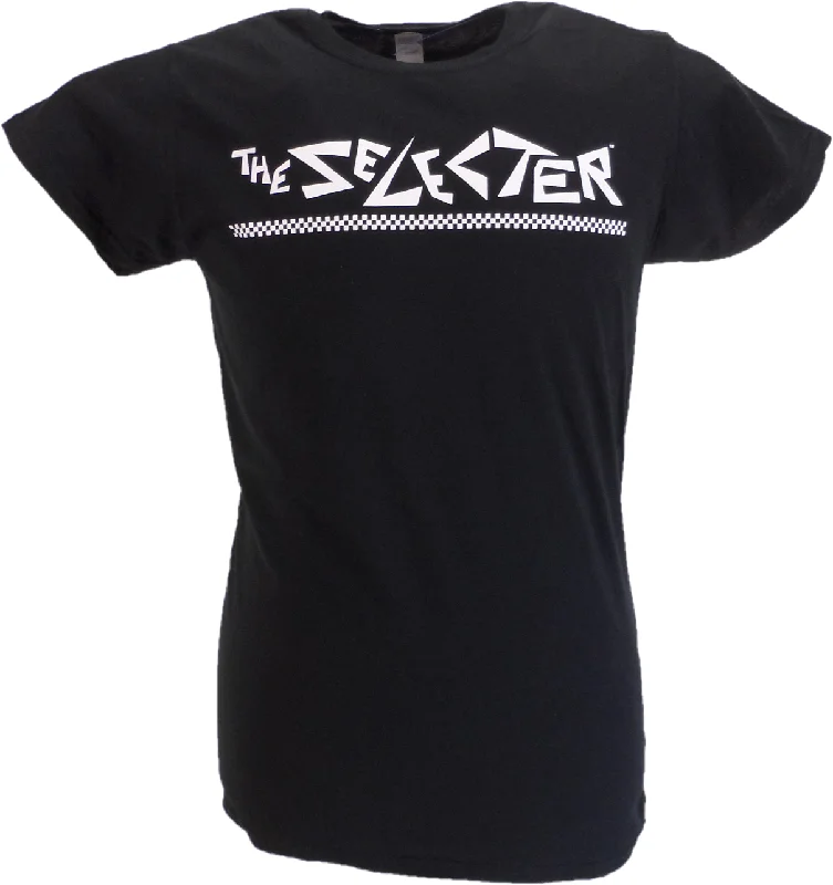 Ladies Official Licensed The Selecter Logo T Shirts-- Print Jacquard Patchwork