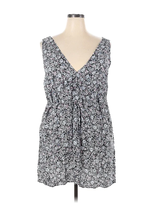 Sleeveless Blouse Embroidered Cotton Blouse