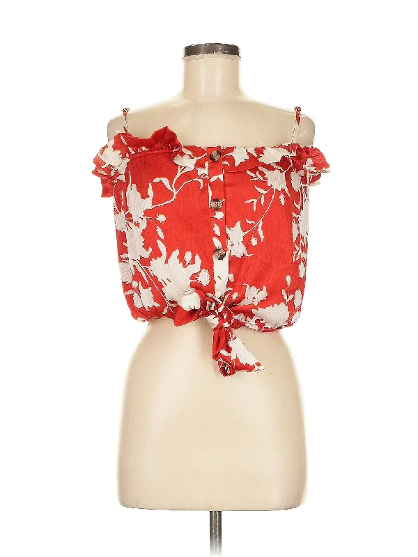 Sleeveless Blouse Satin Bow Blouse