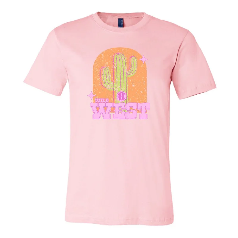 Monogrammed 'Wild West' Premium T-Shirt-- Handmade Hand-knitted Hand-woven