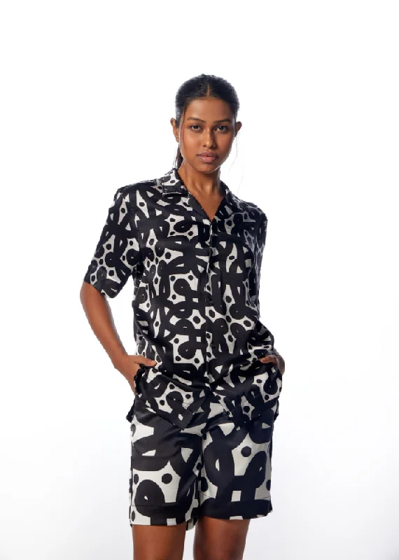 Kolam Shirt-- Chenille Fabric Brocade Fabric Lace Fabric