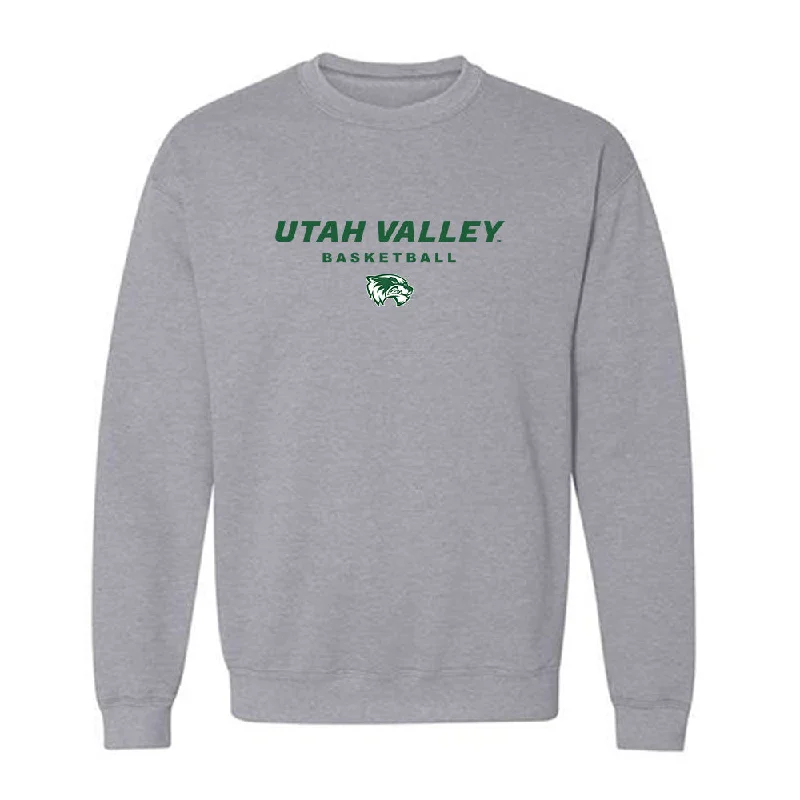 Utah Valley - NCAA Women's Basketball : Halle Nelson - Classic Shersey Crewneck Sweatshirt Hoodie Crop Top Short Trendy