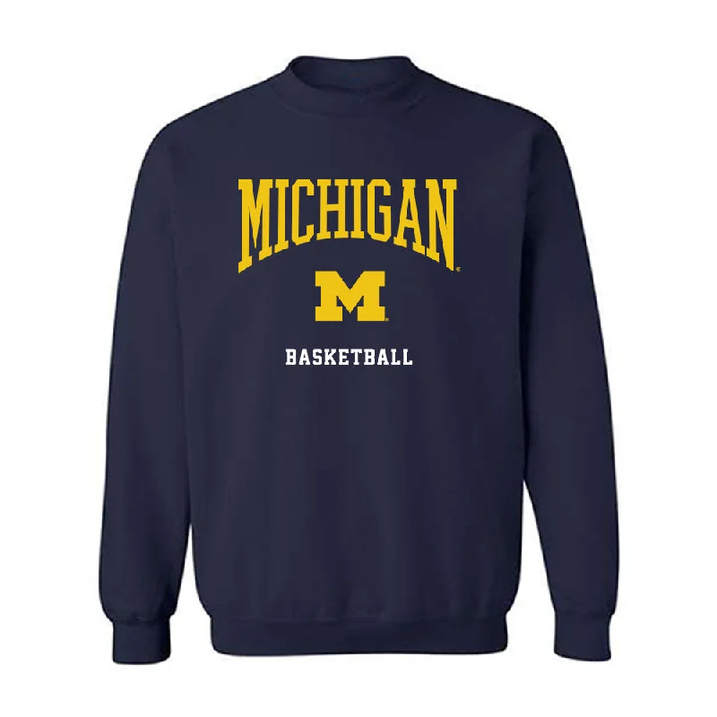Michigan - NCAA Women's Basketball : Jordan Hobbs - Classic Shersey Crewneck Sweatshirt Hoodie with Crew Neck Simple Timeless