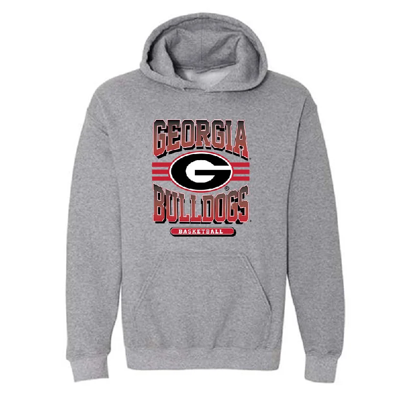 Georgia - NCAA Women's Basketball : Asia Avinger - Classic Shersey Hooded Sweatshirt Hoodie with Monochrome Minimalist Simple