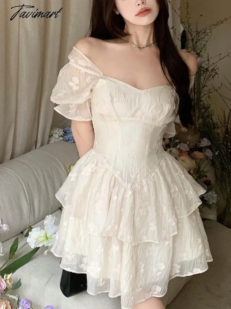 Tavimart Summer Women Elegent Sexy Party Dress Lady One Piece Fashion Slim A-Line Clothes Vestidos Female Vintage Prom Dress Tunics Exclusive limited