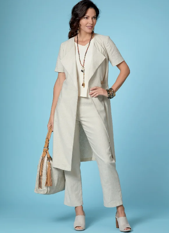 Butterick 6670 Top, Dress, Skirt and Pants Pattern Classic Cropped Pants