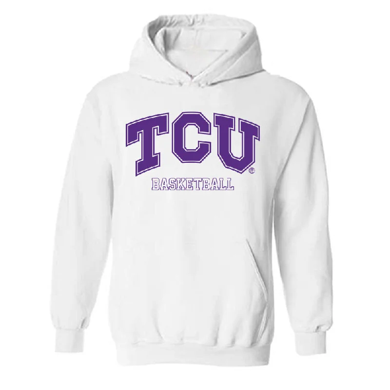 TCU - NCAA Women's Basketball : Ella Hamlin - Classic Shersey Hooded Sweatshirt Hoodie with Hem Frayed Vintage Worn TCU - NCAA Women's Basketball : Ella Hamlin - Classic Shersey Hooded Sweatshirt Hoodie with Hem Frayed Vintage Worn