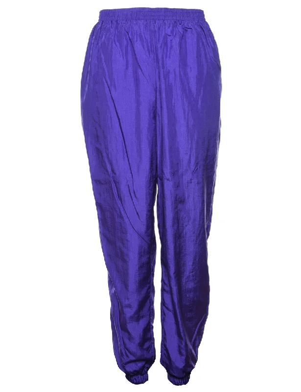 Purple Track Pants - W28 L32 High-Waist Jeans