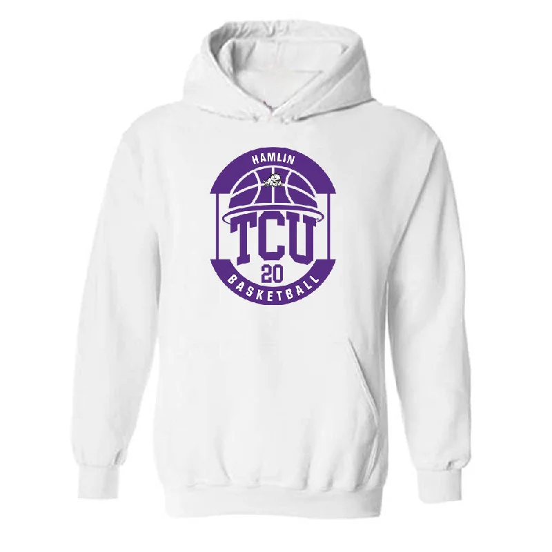 TCU - NCAA Women's Basketball : Ella Hamlin - Classic Fashion Shersey Hooded Sweatshirt Hoodie with Back Slit Movement Comfort TCU - NCAA Women's Basketball : Ella Hamlin - Classic Fashion Shersey Hooded Sweatshirt Hoodie with Back Slit Movement Comfort