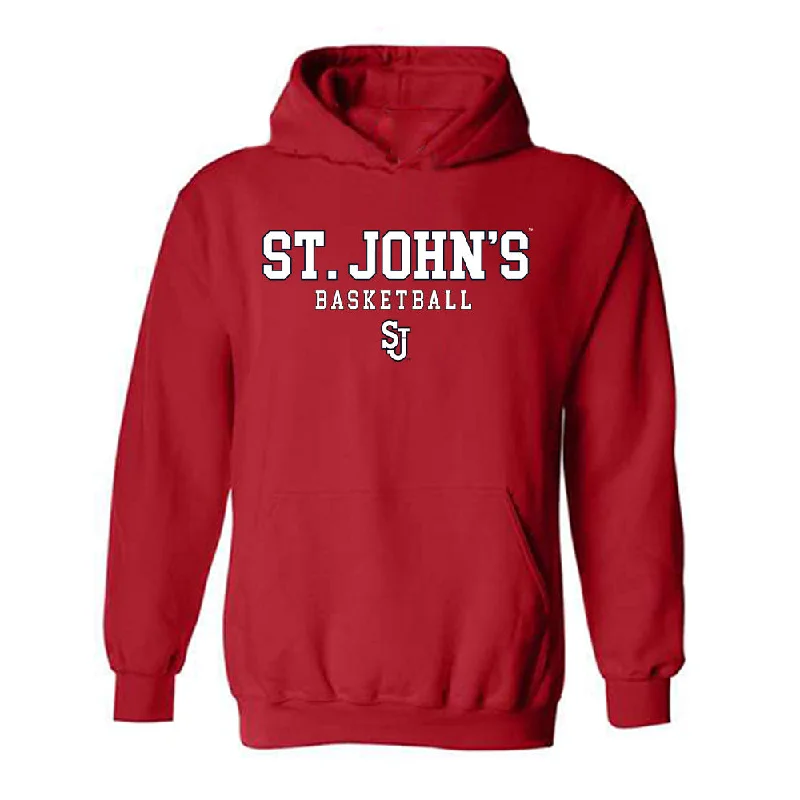 St. Johns - NCAA Women's Basketball : Ariana Vanderhoop - Classic Shersey Hooded Sweatshirt Hoodie with Hem Drawcord Adjustable Customizable
