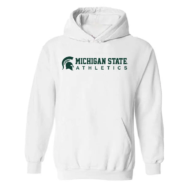 Michigan State - NCAA Women's Basketball : Emma Shumate - Classic Shersey Hooded Sweatshirt Hoodie with Relaxed Fit Easy Casual