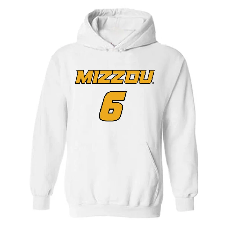Missouri - NCAA Women's Basketball : Tilda Sjokvist - Classic Shersey Hooded Sweatshirt Hoodie with Applique Textured Unique