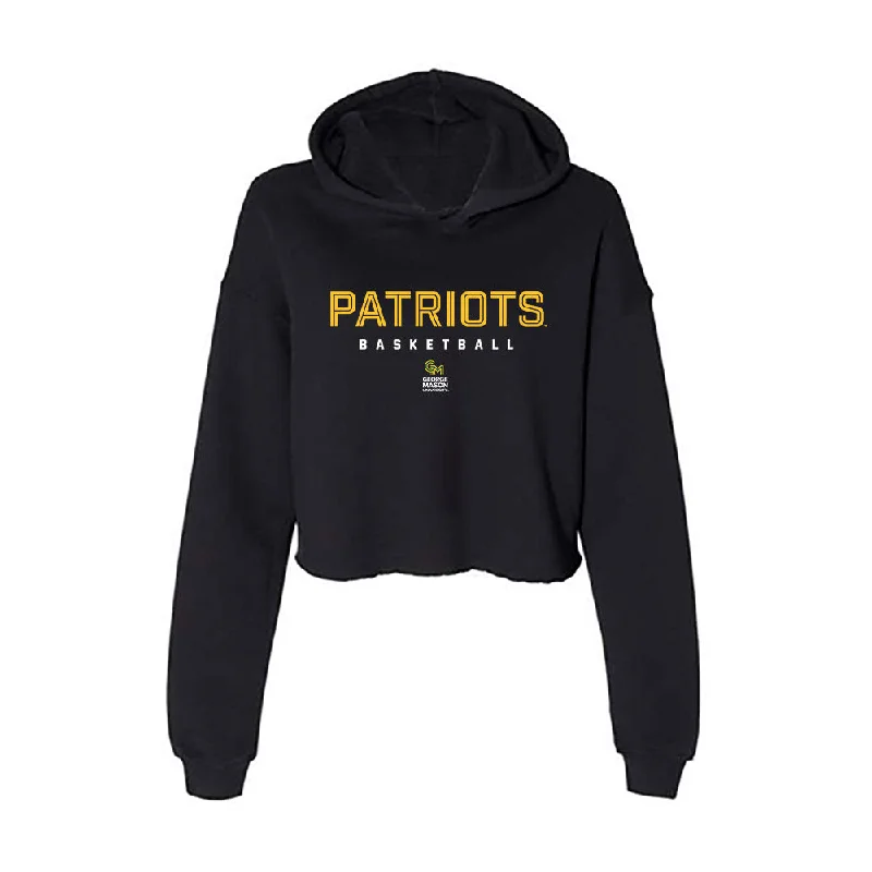 GMU - NCAA Women's Basketball : Nalani Kaysia - Women's Crop Fleece Hoodie Hoodie with Hem Elastic Stretchable Comfortable