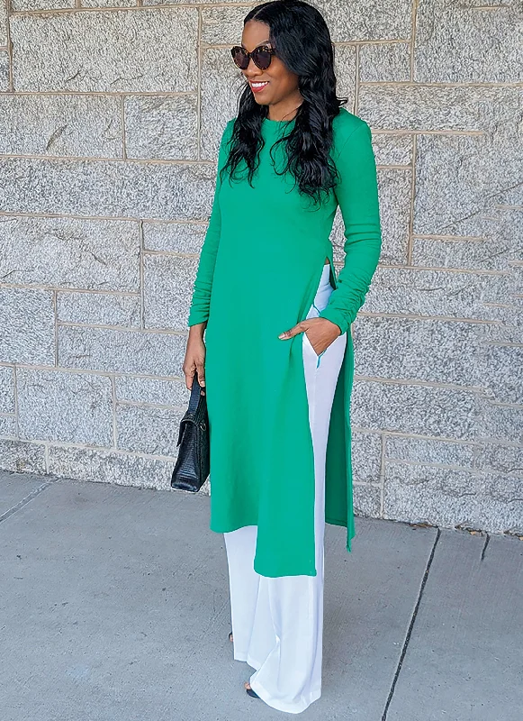 Know Me sewing pattern 2046 Knit Dress and Woven Pants Comfy High-Waist Jeans