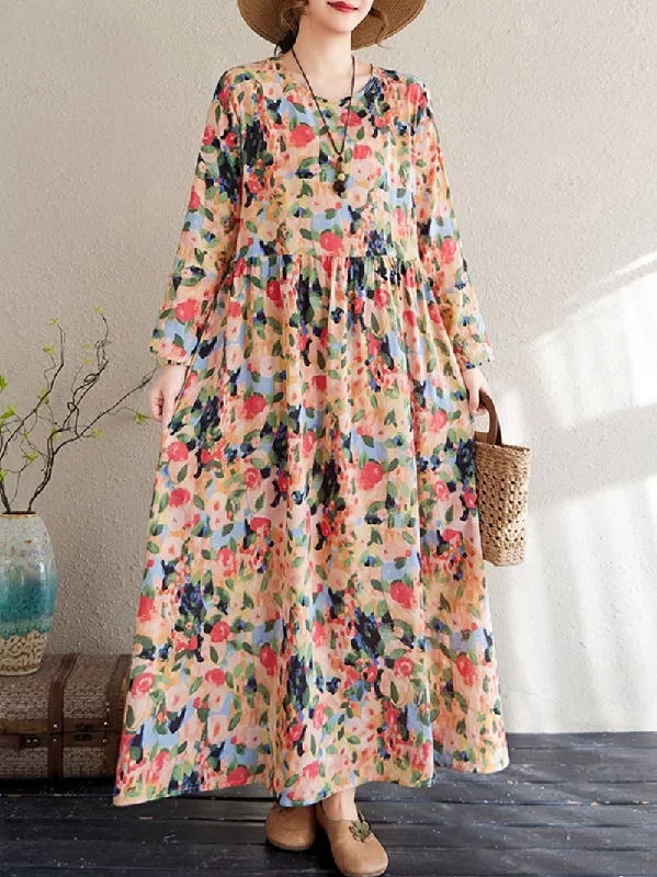 Women's Plus size Chic and Flowing Smock Dress Tunics Luxurious premium