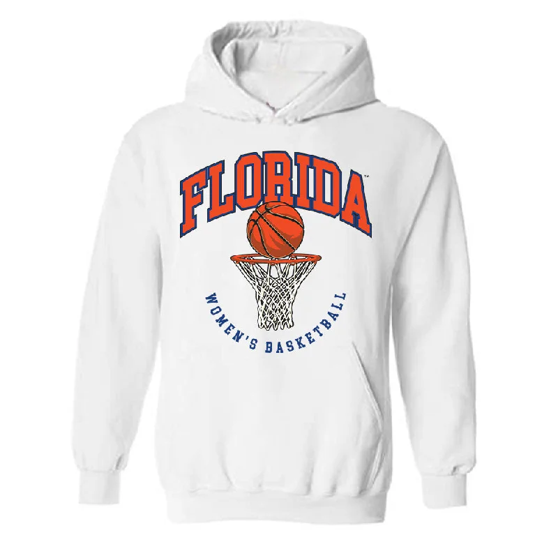 Florida - NCAA Women's Basketball : Daviane Mindoudi - Sports Shersey Hooded Sweatshirt Hoodie with Rhinestones Sparkly Elegant