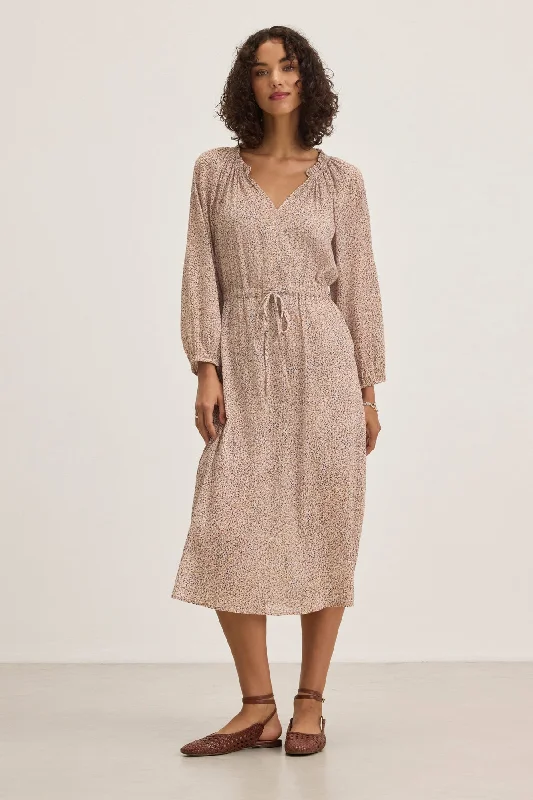 LIMA PRINTED CRINKLE COTTON GAUZE DRESS Tunics Vintage classic
